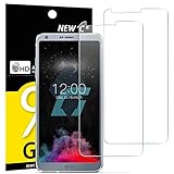 Pack de 2 Verre Trempé LG G6, NEWC® Film Protection en Verre trempé écran Protecteur vitre - ANTI RAYURES - SANS BULLES D'AIR Ultra Résistant Dureté 9H Glass Protector pour LG G6