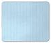 Produktbild SHAQ Pinstripe Mouse Pad Mauspad, Narrow and Wide Crooked Lines Uneven Strikes on Blue Backdrop, Standard Size Rectangle Non-Slip Rubber Mousepad, Pale Azure Blue and White