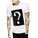 Produktbild Herren Bluse, COOLE Männer Octopus Printing Tees Shirt Kurzarm T-Shirt Bluse Tops Shantou Digital bedrucktes T-Shirt (Weiß-B, M)