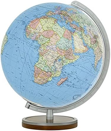 Columbus Verlag Columbus Verlag20 34 53 34 cm Duo Light Bulb Globe with Beech Wood Foot Stained Brass Ring