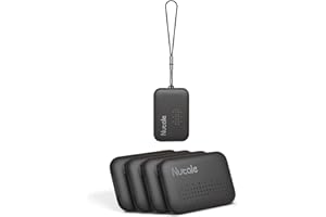 Nutale Mini Key Finder Coffee 1PCS - Bluetooth Smart Key Tracker Tag Locator with Key Chain for Find Keys Device or Car Key - Batteries Include