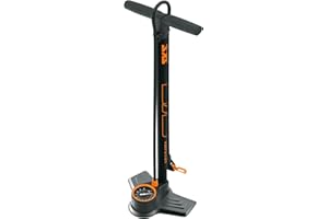 SKS Germany Air-X-PLORER 10.0 Floor Pump (Grande manometro di precisione e Impugnatura Soft-Touch, stabilità Elevata, Testa Multi Valve per Tutti i Tipi di valvole, Pressione: 10 Bar / 144 psi)