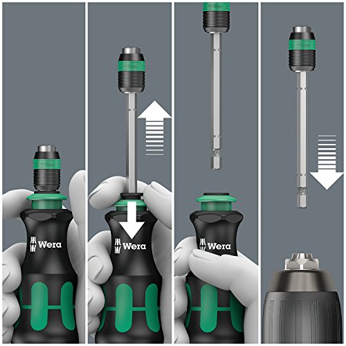 Wera 817 R SB Bits-Handhalter mit Rapidaptor Schnellwechselfutter, 1/4 Zoll x 133 mm, 05073541001 - 4