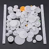 robotistan 75 Piece Plastic Gear Wheel Set (DC Motor - DIY - Hobby Set)
