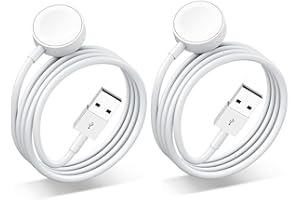 RHODETAL 2024 Update New Version Watch Charger [2 Pack] Magnetic Wireless Cable Portable Compatible for Apple Watch Series 8 7 6 5 4 3 2 SE Ultr