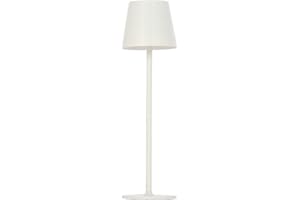 D-LIGHT PROFESSIONAL - Lampada da Tavolo Senza Fili da Scrivania o Comodino, Abat-Jour Dimmerabile e Ricaricabile con Presa USB a 3 Luci Led per Camera, Ufficio, Ristorante - Bianco