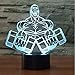Produktbild 3D Illusion Nachtlampe Muskelmann Hantel Fitness Nachtlicht Schlafzimmer Led Tischlampe Visuelle Beleuchtung Für Kinder Geschenk