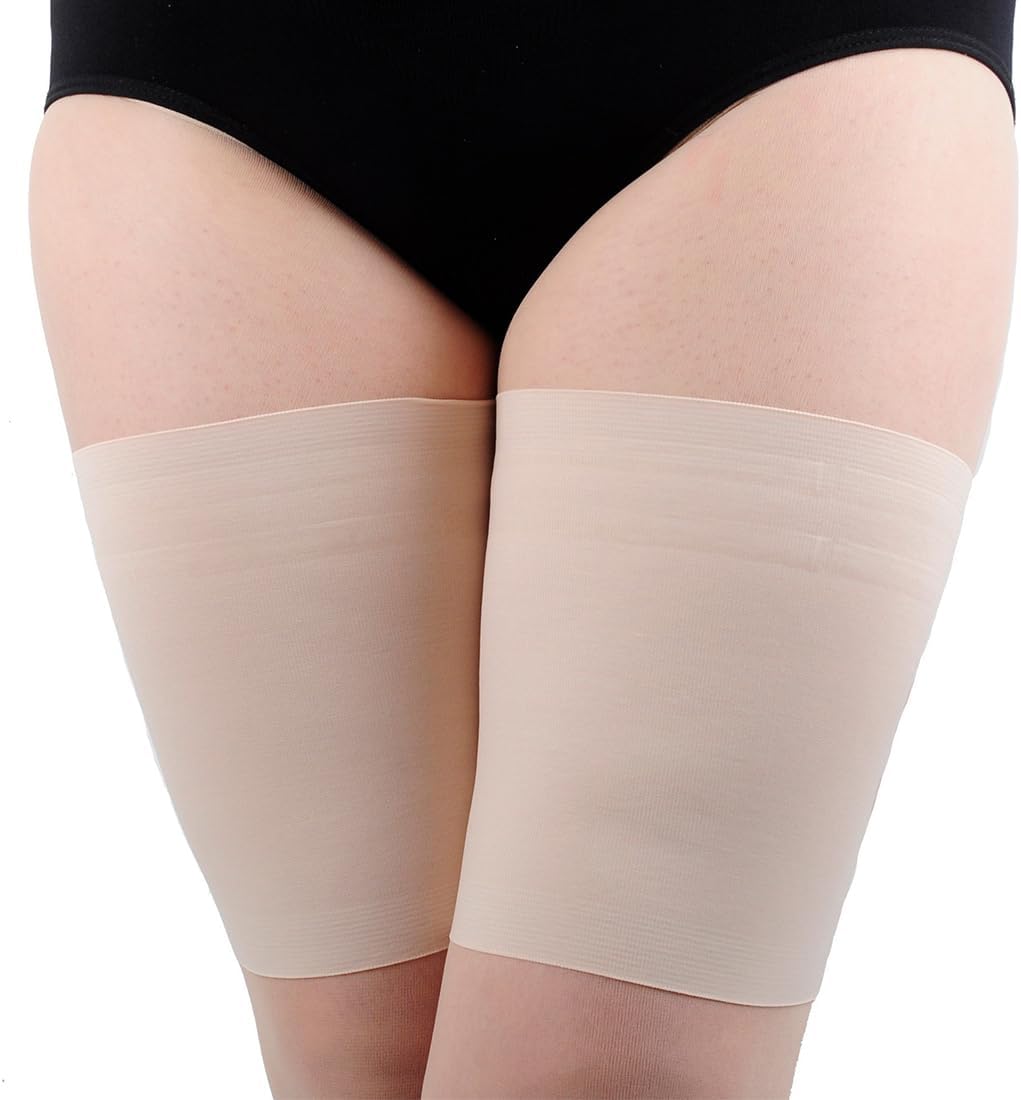 1 par de bandas elásticas antirozaduras unisex para muslos. Bandas elásticas antirozaduras para muslos. Bandas antirozaduras para muslos para evitar rozaduras en los muslos. 62-70 cm.