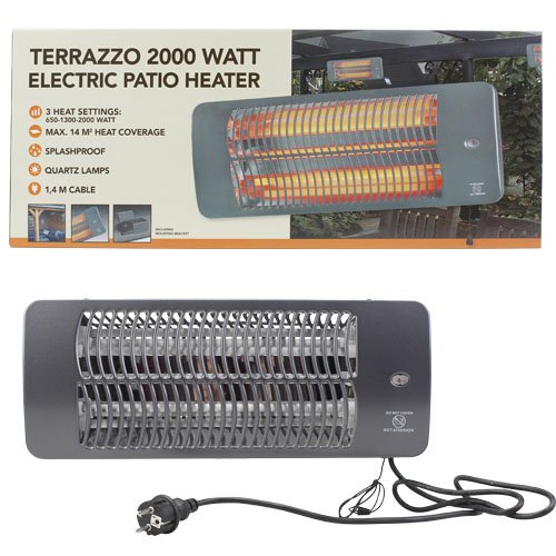 2000 Watt Heizstrahler Terrassenheizer Infrarot Strahler Heizgerät Heizpilz