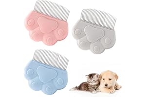 ZORTVUL 3 Pièces De Peignes Anti Puces Pour Chats Et Chiens Peigne De Toilettage Pour Animaux Outil D'Épilation, Peigne, Pour Chiots Et Chatons Multifonctionnel