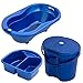 Produktbild Rotho TOP Badeset 3-teilig Wanne, Windeleimer & Waschschüssel royal blue pearl