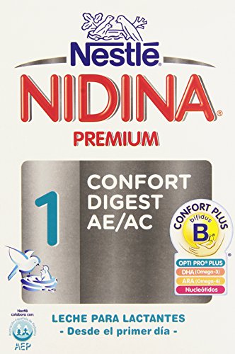 Nestlé Nidina 1 Confort Digest AE/AC Leche para Lactantes, en Polvo - 750 gr