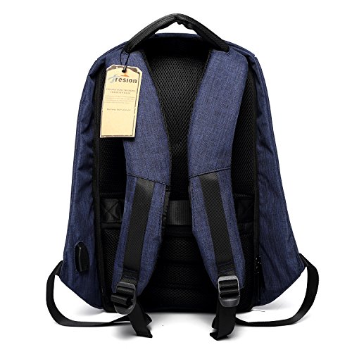 Anti Diebstahl Laptop Rucksack, Fresion 14 -15 Zoll Business Wasserabweisend Rucksäcke Daypack für Damen Herren Student für Schule Reisen Outdoor Backpack mit 35L / USB-Anschluss - 7