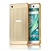 Produktbild Sony Xperia XA Ultra Hülle,Sunroyal Ultra-dünne Metallgehäuse Hybride Alurahmen Rückwandplatine Schutzhülle,Luxus Gold Metal Frame Aluminium Metal Bumper Gehärtetem Glas Back Cover Stoßfest Kratzfeste Handy Schutzhülle Tasche Case für Sony Xperia XA Ultra-Gold