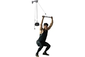 Fitness, kabeldragning 44 x 17 cm konditionslina set, lindragningsset för hem/gym träning kan ställas i olika inställningar s