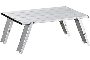 Uquip Handy - Tavolino pieghevole in alluminio, regolabile in 2 altezze (11/16 cm)
