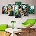 Produktbild DYR Drucke auf Leinwand Gemälde Home Wandkunst HD Super Saiyan Poster 5 Stücke Dragon Ball Bilder Wohnzimmer Dekor (kein Rahmen), C, 30 * 40 * 230 * 60 * 230 * 80 * 1