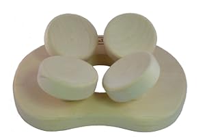 HaLu BV Sauna-Kopfstütze ergonomisch, Espe naturbelassen