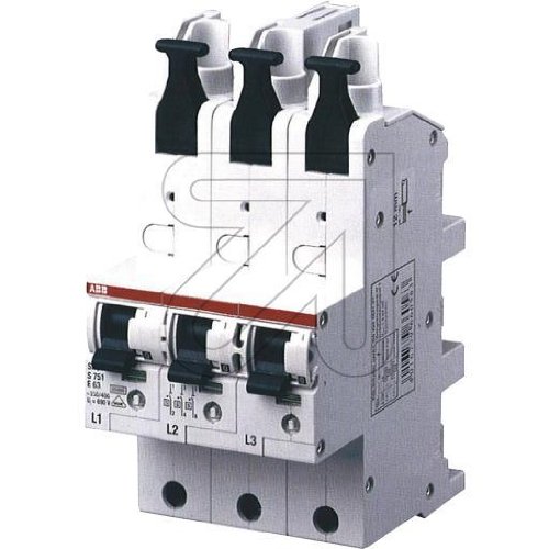 Preisvergleich Produktbild ABB Hauptsicherungsautom. HLS S751 / 3-E63