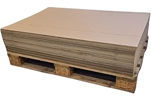 Juramondo Paletten-Wellpapp Zuschnitt Karton Braun 1180 mm x 780 verschiedene Ausführungen (2-Wellig, 50 Stück)