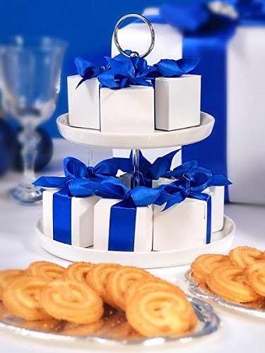 schlichte Geschenkschachteln für Hochzeitsgäste weiß 10 Stück individuell verzierbar Weihnachts – Tischdeko - 2