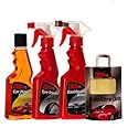 3M Combo of Shampoo (250 ml), Tyre Dresser (250 ml), Dashboard (250 ml) and Cloth