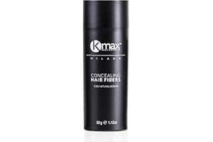 Kmax Fibre cheratina per capelli 32 gr, Polvere volumizzante capelli professionale Infoltimento immediato, Fibre capelli per coprire le Calvizie - Castano scuro