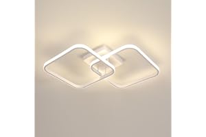 Toolight Plafoniera LED Soffitto 42W 4725LM, Lampada da Soffitto Moderna Quadrata 64cm Luce Naturale 4500K, Plafoniera in Acrilico per Soggiorno Camera da Letto Cucina Corridoio, Bianco