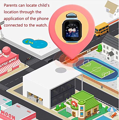 Kanaaka Relojes Smart para niños, Relojes a la Moda Smart para niños y niñas, Realiza Llamadas,USA la Linterna, Cámara, función SOS, Alarma. ...
