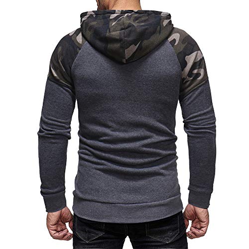 Camouflage Kapuzenpullover Herren Briskorry Männer Sweatshirt Kapuzenpulli Slim Fit Hoodie Mit Kapuze Pullover Mantel Jacke Streetwear Pulli Outwear