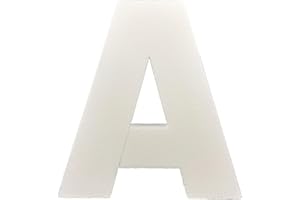 DecoPorex - Lettre A en polystyrène de 40 cm pour décoration, événement, cérémonie, prénom de mariage