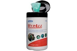 WYPALL Panno inumidito per rimuovere lo sporco ostinato senza acqua. Pulizia delle mani senza gel detergente, sapone, stracci o acqua. Ingredienti idratanti e nutrienti proteggono le mani.