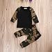 Little Boys Short Sleeve Cotton T-shirt and Camouflage Pants Outfit (12-18 Month, Camouflage)