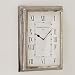 Produktbild Loberon Uhr Roman, Aluminium, H/B/T ca. 44/32/7 cm, antiksilber
