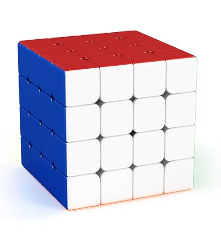 Yongjun YJ MGC4 4x4 Speedcube – Mit Würfeltasche & Stativ, Aufkleberlos, Mehrfarbig, Für Anfänger & Profis