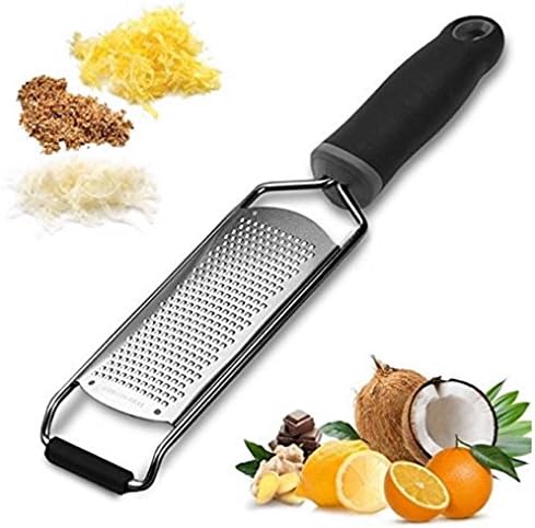 Wvanguard Cheese grater – Sharp and have Large Soft TPR Handle, Stainless Steel blade and Easy to Grate Just like Zest Lemon, Cheese, Chocolate, Orange, Citrus, Nuts,Gingers