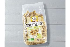 GRILLON D'OR Krounchy amande & avoine sans gluten 500G Bio -