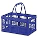 Produktbild axentia 116853 Klappbox circa 16 L mit Griffe, Einkaufsbox, Transportkiste und Kofferraumtasche, Plastik, blau, 39 x 25 x 21 cm