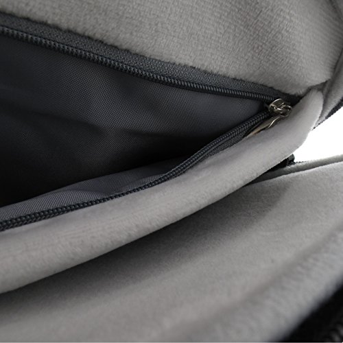 gk line Tasche Tweed Universal Notebook Laptop MacBook Netbook Tablet Schutzhülle Etui schwarz wasserresistent bis 15″-15.6″ innen ca. 385 x 275 mm - 8