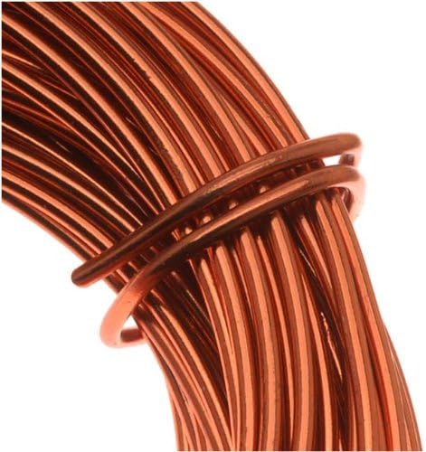 Aluminum Craft Wire Copper Color 18 Gauge 39 Feet (11.8 Meters)