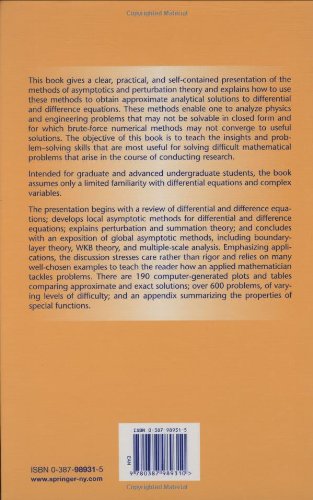 Advanced Mathematical Methods for Scientists and Engineers: Assymptotic Methods and Perturbation Theory