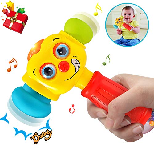 ACTRINIC Baby Toys Martillo de Juguete Ligero y bebés de 12 a 18 Meses hasta | Juguetes Divertidos para bebés Juguetes Infantiles Intercambiables para niños pequeños con Martillo por 1 año +