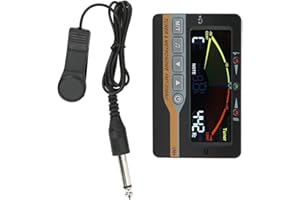 JOYZAN Metronom-Tuner, Digitaler Blasinstrument-Tuner 3 In 1 Metronom Stimmgerät Gitarre Tuner Tongenerator mit Pickup Clip Musikinstrumenten Zubehör für Chromatisches Saxophon Flöte Klarinette Windholz