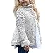 Produktbild YunYoud Baby Kinder Kleinkind Mädchen Einfarbig Lange Ärmel Outfit O-Hals Strickjacke Gestrickt Niedlich Mantel Mode Gemütlich Taste Sweatshirt Tops (150, Beige)