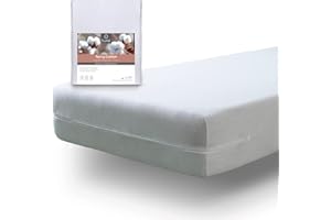 Tural - Funda de Colchón 100x190/200 cm | Ajustable y Absorbente | Tejido Elástico | Certificación Oeko-Tex | Rizo 100% Algodón - Blanco