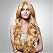 THZ long curly wigs women's wigs Golden blonde fashion cosplay hiar wigs