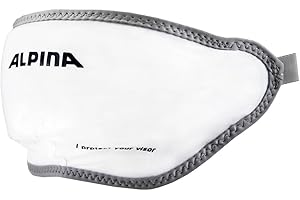 ALPINA Unisex - Adultos, Helmet Visor Cover Protección de Visera para Cascos de esquí con Visera, White, One Size