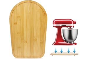 ‎SUN3DRUCKER Bambus Gleitbrett Kompatibel mit KiTchen Aid Küchenmaschine 4.5-5 Qt - Verschiebbare Unterlage Passend für KiTChen Aid Mixer 4.5-5 Qt 5K45SS 5KSM175PS 5KSM125, Rührmaschine Küchenmaschine Zubehör