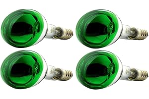 OmniaLaser OL-KIT4GREEN60 Kit 4 Lampadine Colorate ad Incandescenza Spot, E27, 60 Watt (OL-KIT4GREEN60)