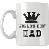 Worlds Best Dad Babalar G&uuml;n&uuml; Doğum G&uuml;n&uuml; Baba Hediye Baskılı Kupa Bardak, QBM1273